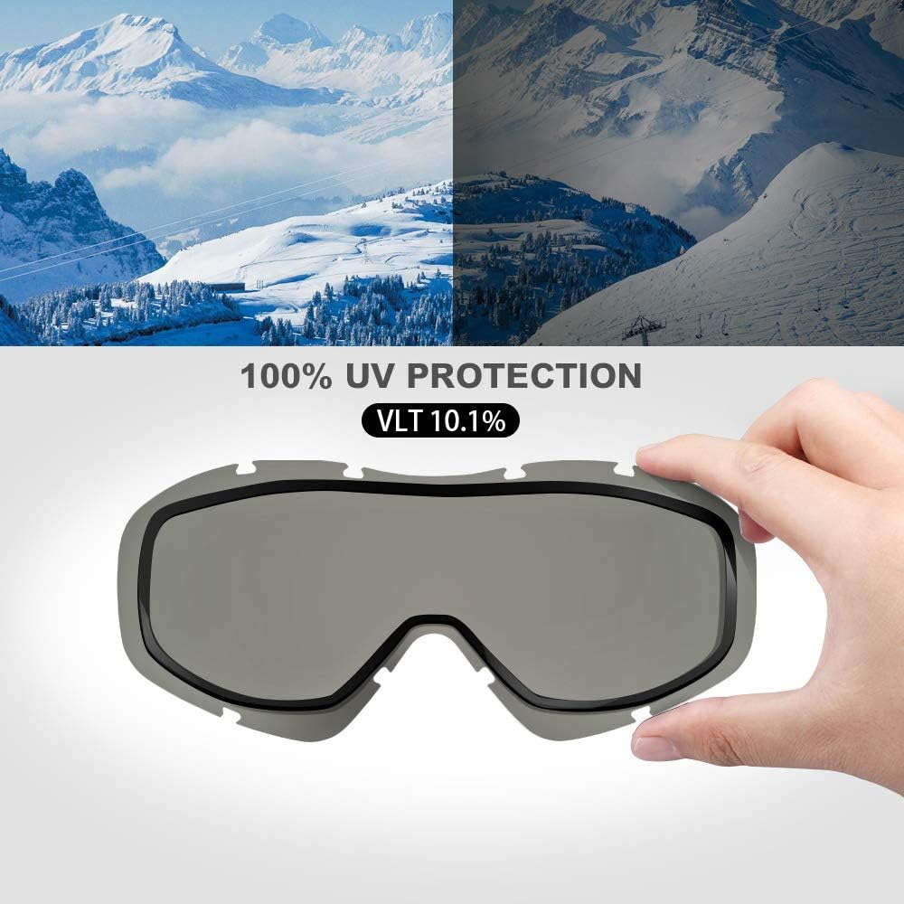 OutdoorMaster OTG Ski Goggles - Over Glasses Ski/Snowboard Goggles for Men, Women & Youth - 100% UV V1168-WJ-094E-WWY8