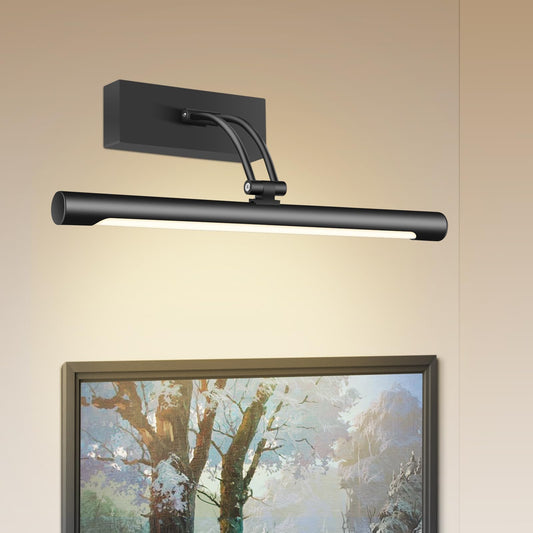Hardwired Picture Light for Wall Black,14 inch Night Light LED Wall Sconces for Pictures,Dart Board Lights V1171-CB-BLACK-MURAL-LAMP-14IN
