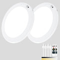 2 Pack Magnetic Wireless Ceiling Light, Rechargeable Battery Operated Ceiling Light wiht Remote, Ultra-Thin V1171-CB-BOM000887
