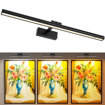 Wireless Picture Lights for Wall, Battery Operated Wall Light for Painting Rechargeable CCT Rotatable Art V1171-CB-BOM000969