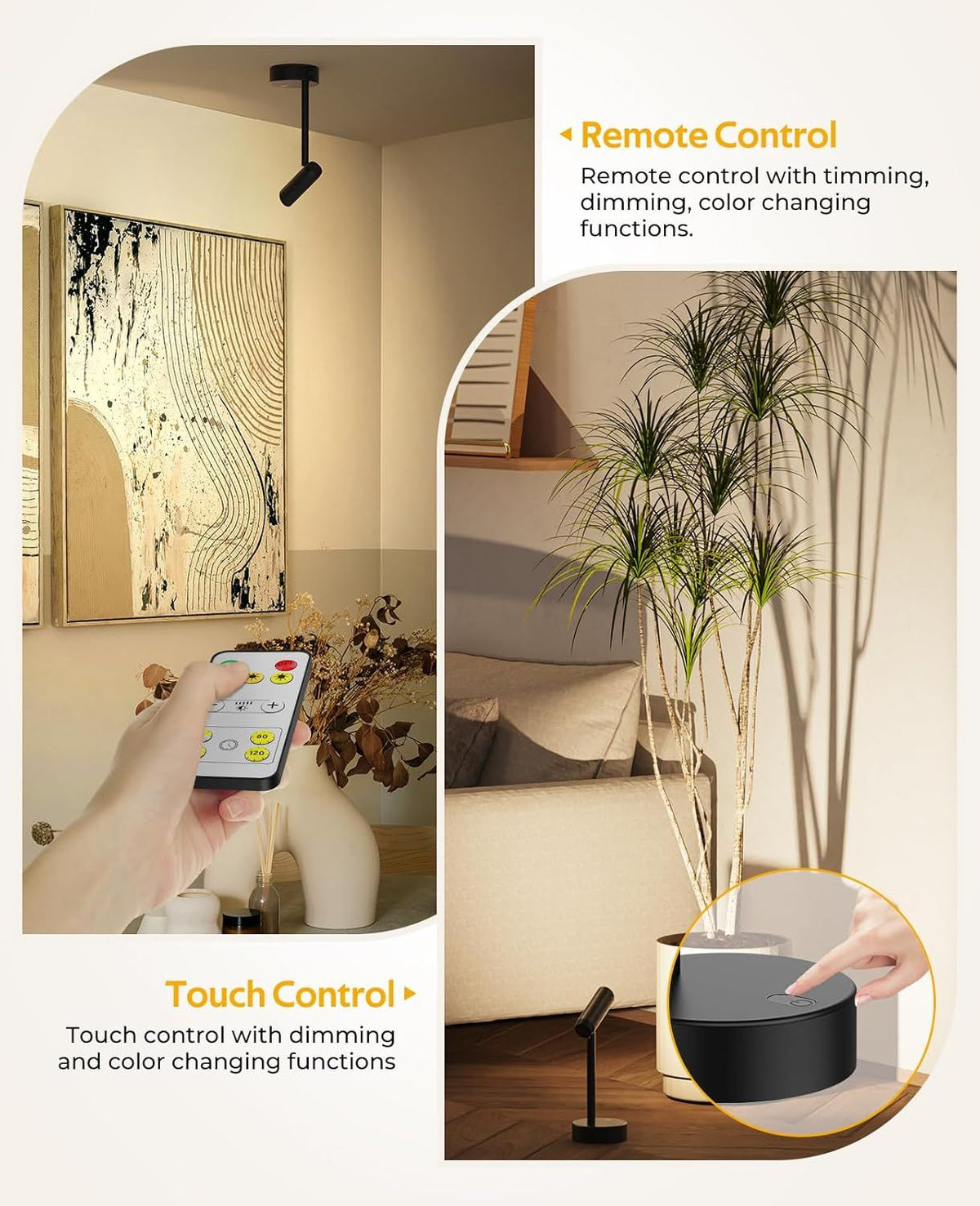 Picture Light for Wall, Battery Operated Art Light for Paintings CCT Dimmable Recharging Gallery Battery Wall V1171-CB-BOM001240-2