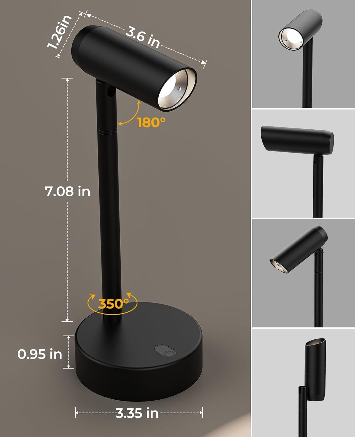 Picture Light for Wall, Battery Operated Art Light for Paintings CCT Dimmable Recharging Gallery Battery Wall V1171-CB-BOM001240-2