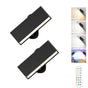 LED Wall Lights 2 Pack with Remote,Wall Sconces Lamp 3000mAh Rechargeable Battery Operated,3 Color V1171-CB-BOM001270