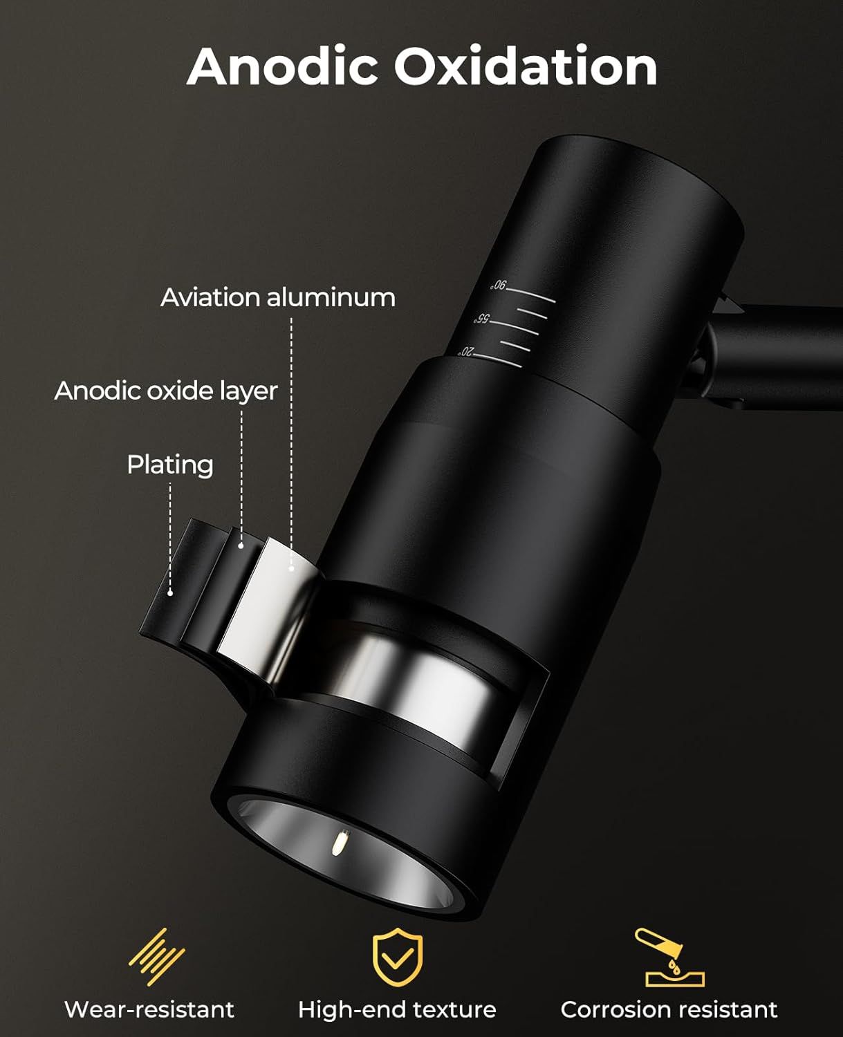 Zoomable Spot Light Indoor, Rechargeable Picture Light with Remote, Dimmable CCT Spotlight for Wall Art, V1171-CB-BOM001447