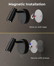 Zoomable Spot Lights Indoor, Rechargeable Picture Light with Remote, Dimmable CCT Spotlight for Wall Art, V1171-CB-BOM001447-2