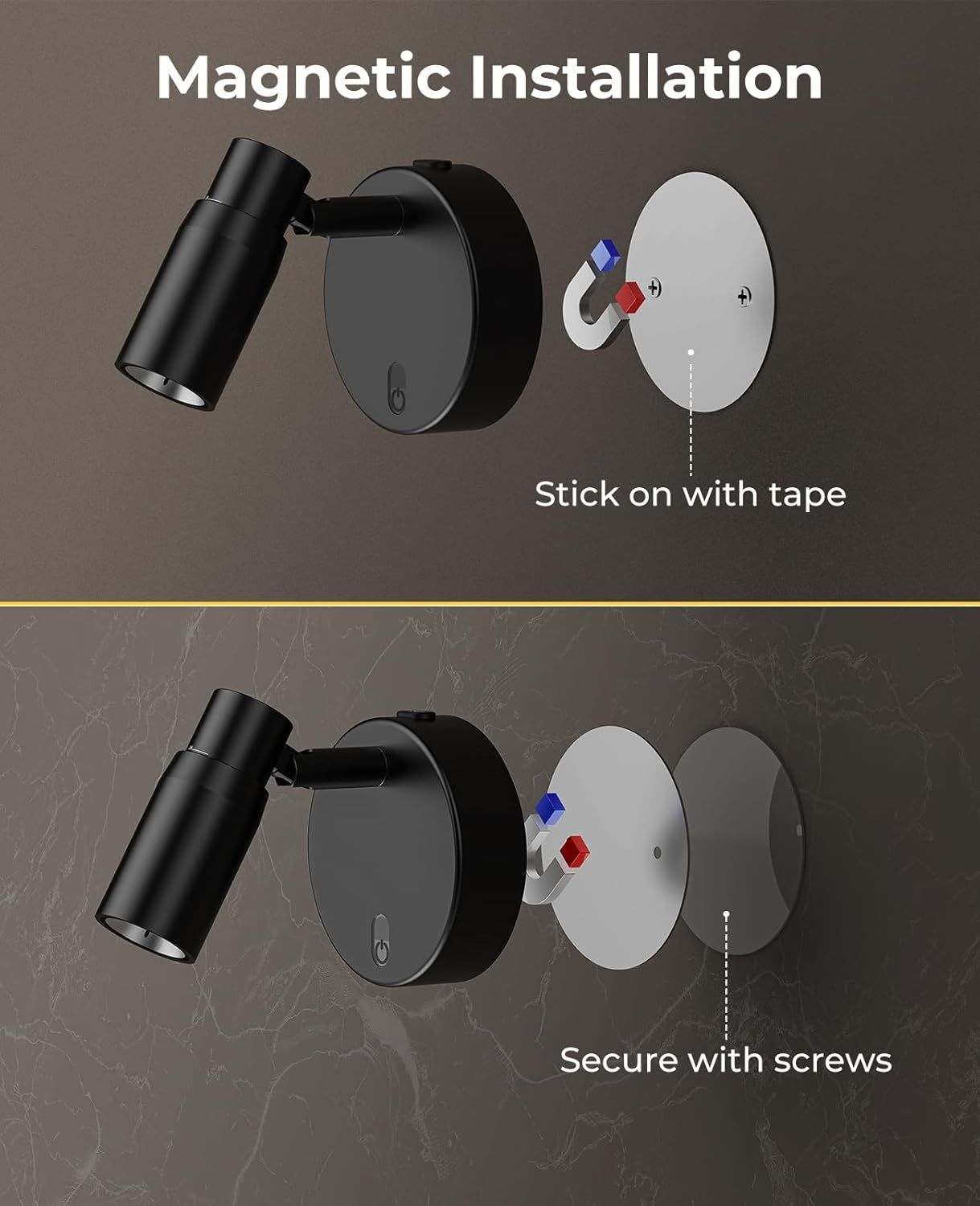 Zoomable Spot Lights Indoor, Rechargeable Picture Light with Remote, Dimmable CCT Spotlight for Wall Art, V1171-CB-BOM001447-2