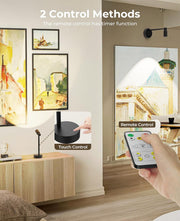 Zoomable Picture Light for Wall, Battery Operated Art Light for Paintings CCT Dimmable Spotlight for Wall Art V1171-CB-BOM001448-2