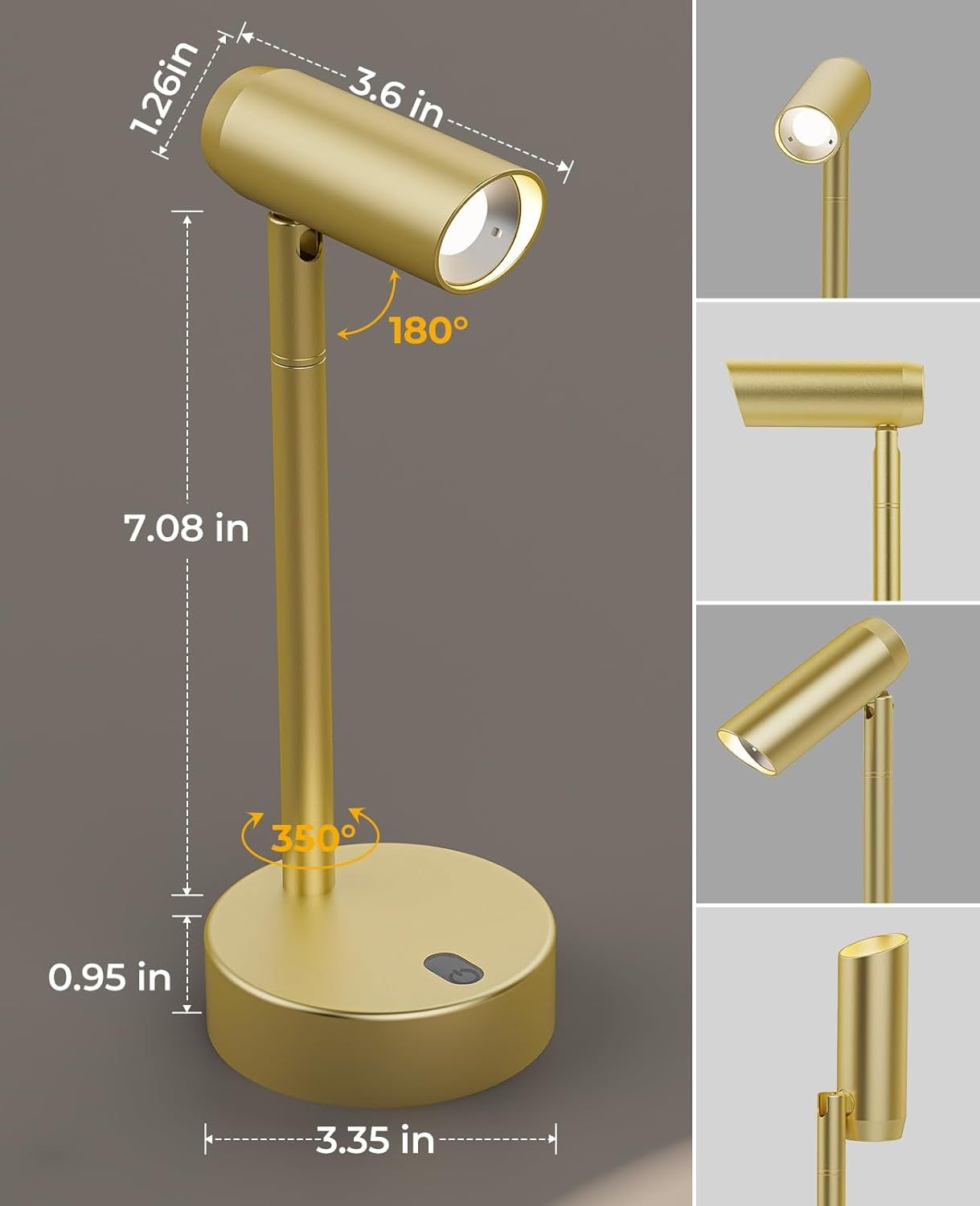 Picture Light for Wall, Battery Operated Art Light for Paintings CCT Dimmable Recharging Gallery Battery Wall V1171-CB-BOM001478