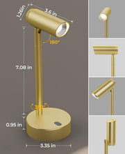 Picture Light for Wall, Battery Operated Art Light for Paintings CCT Dimmable Recharging Gallery Battery Wall V1171-CB-BOM001478-2