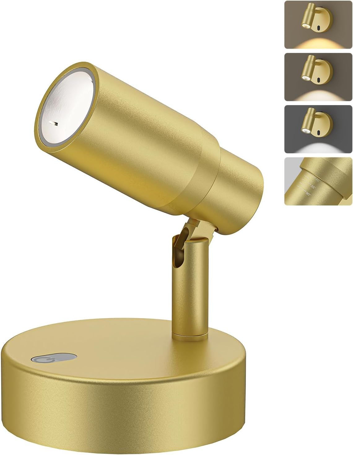 Spot Lights Indoor, Rechargeable Picture Light with Remote, Dimmable CCT Spotlight for Wall Art, 6000mAh V1171-CB-BOM001479