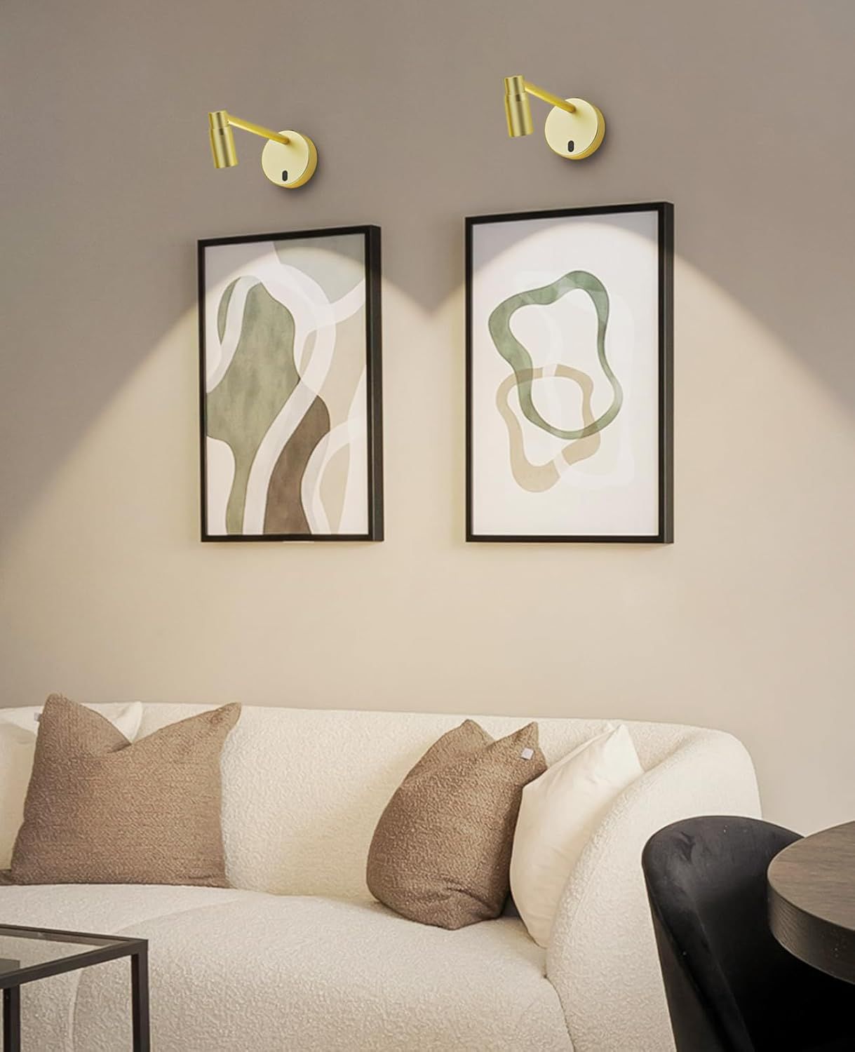 Zoomable Picture Light for Wall, Battery Operated Art Light for Paintings CCT Dimmable Spotlight for Wall Art V1171-CB-BOM001480