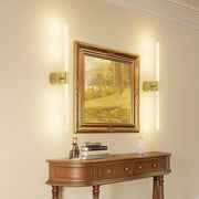 Gold Battery Operated Wall Sconce Set of 2, Rechargeable Wireless Wall Lights with Remote and Touch, 360 V1171-CB-BOM001618