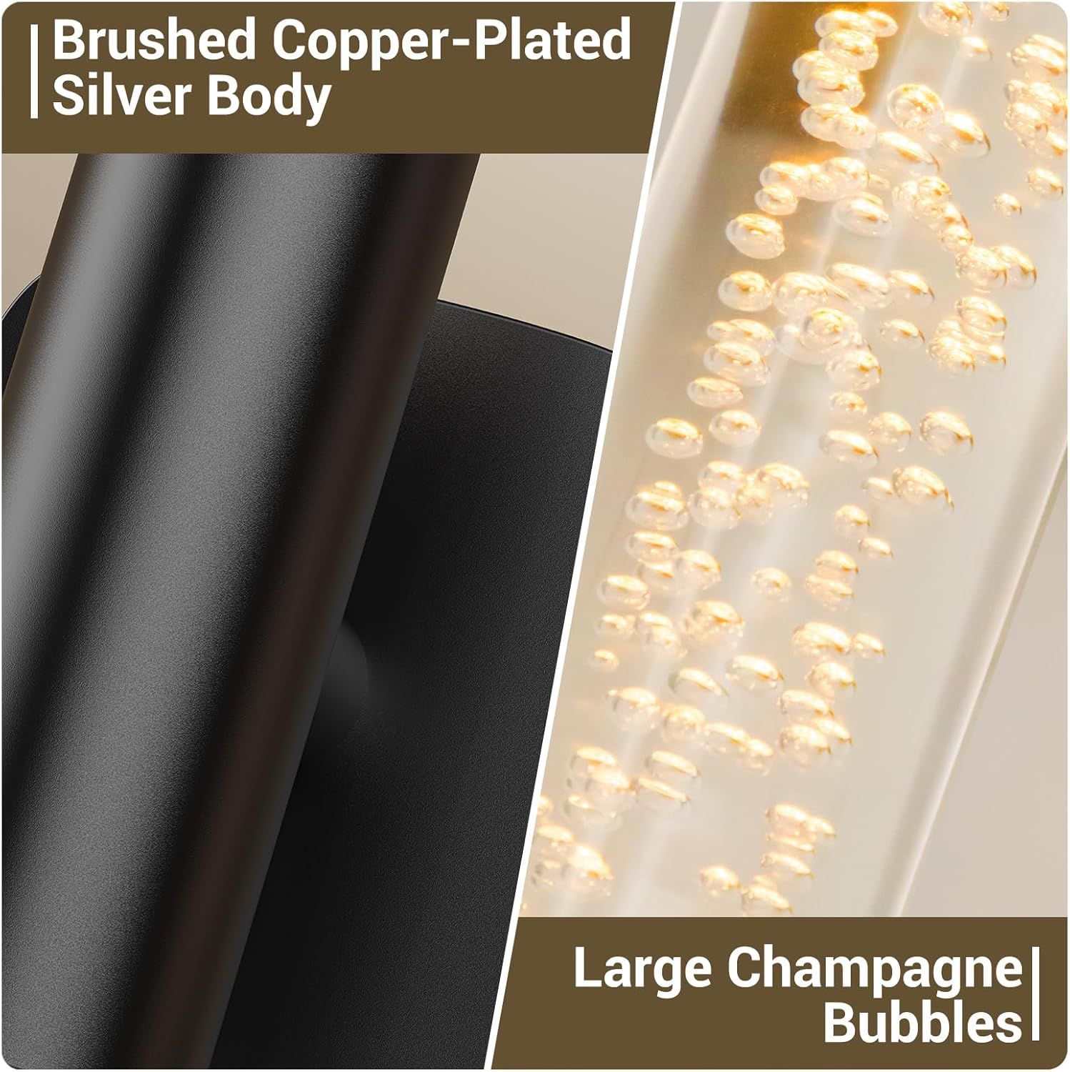 Black Battery Operated Wall Sconce Set of 2, Rechargeable Wireless Wall Lights with Remote and Touch, 360 V1171-CB-BOM001619