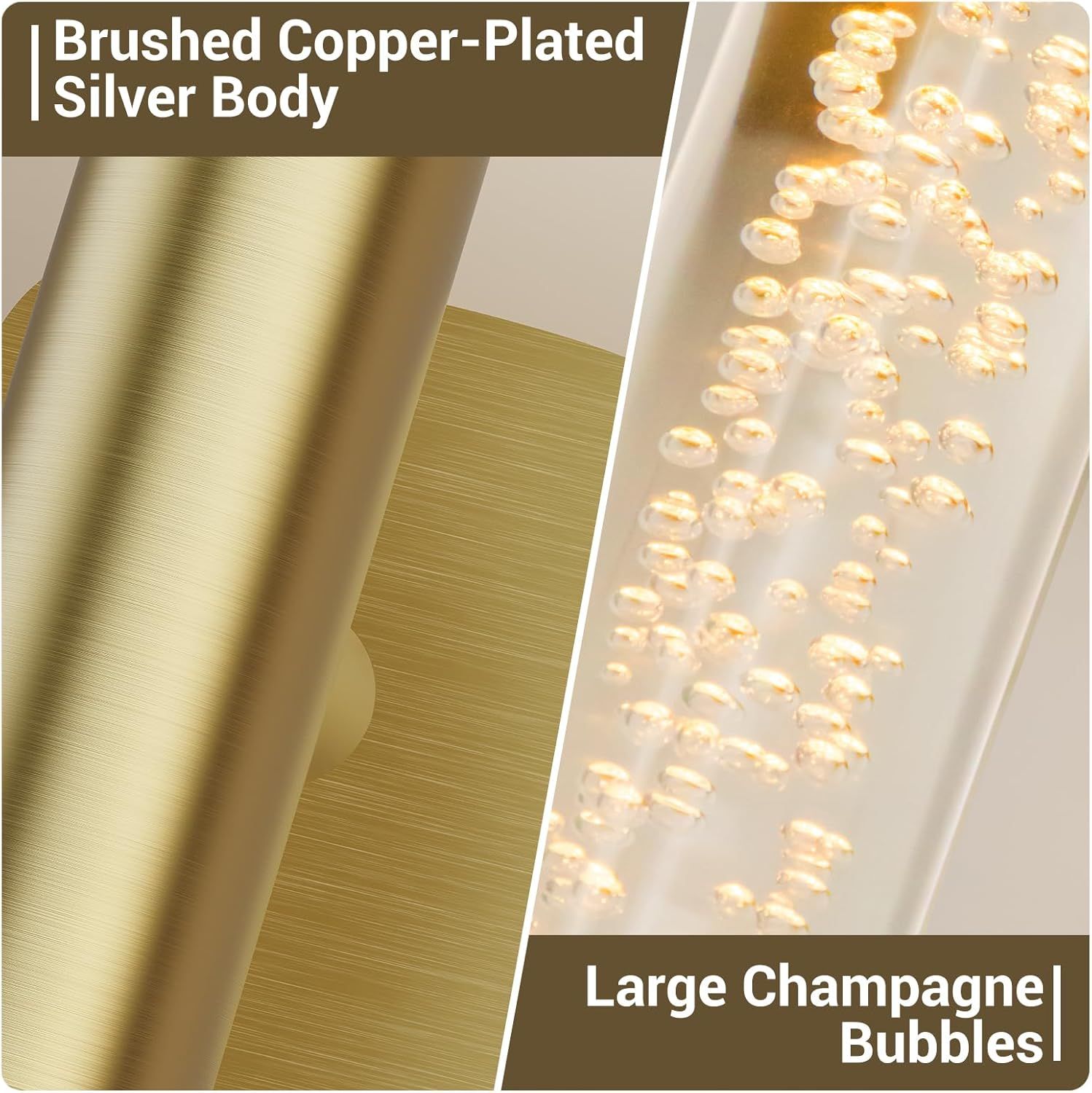 Gold Battery Operated Wall Sconce Set of 2, Rechargeable Wireless Wall Lights with Remote and Touch, 360 V1171-CB-BOM001620