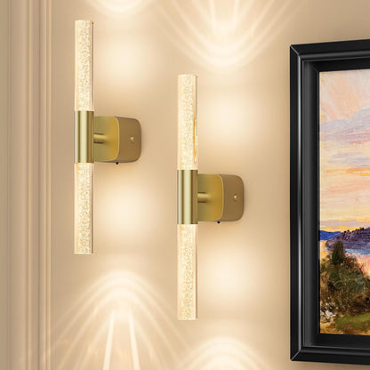 Battery Operated Wall Sconce Set of 2 Rechargeable Battery Powered Wall Light with 12000mAh Wireless Dimmable V1171-CB-BOM001622