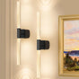 Battery Operated Wall Sconce Set of 2 Black Rechargeable Acrylic Crystal Sconce Wall Decor Set of 2 with V1171-CB-BOM001623
