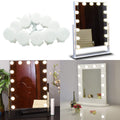 Hollywood Super Star Style Makeup Mirror Vanity LED Light Bulbs Kit for Dressing Table Dimmable & Plug in, V1171-CB-BQKBFD010