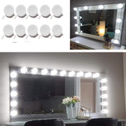 Hollywood Super Star Style Makeup Mirror Vanity LED Light Bulbs Kit for Dressing Table Dimmable & Plug in, V1171-CB-BQKBFD010