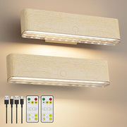 Magnetic Wireless Battery Operated Wall Sconce, Rechargeable Remote Control & Touch Control Wall Sconces Set V1171-CB-COM001668-2