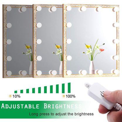 Hollywood LED Vanity Mirror Lights Kit, Dimmable Stick on USB Vanity Lights,Makeup Light Strip for for V1171-CB-G14NUSBWUS
