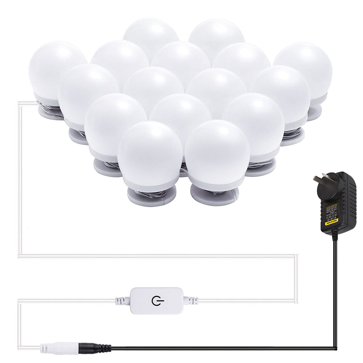 Hollywood Mirror Lights Makeup Vanity Lights, LED Vanity Mirror Lights Kit for Dressing Table, Dimmable and V1171-CB-G16NAUW