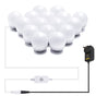 Hollywood Mirror Lights Makeup Vanity Lights, LED Vanity Mirror Lights Kit for Dressing Table, Dimmable and V1171-CB-G16NAUW