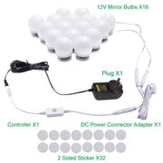 Hollywood Mirror Lights Makeup Vanity Lights, LED Vanity Mirror Lights Kit for Dressing Table, Dimmable and V1171-CB-G16NAUW