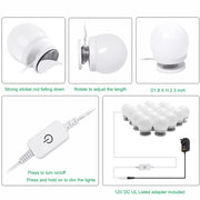 Hollywood Mirror Lights Makeup Vanity Lights, LED Vanity Mirror Lights Kit for Dressing Table, Dimmable and V1171-CB-G16NAUW