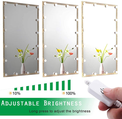 Hollywood Mirror Lights Makeup Vanity Lights, LED Vanity Mirror Lights Kit for Dressing Table, Dimmable and V1171-CB-G16NAUW