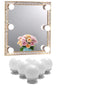 Dimmable Hollywood Style Lighted Vanity Makeup Mirror, LED Vanity Mirror Lights Kit with USB Port for V1171-CB-G6NUSBWUS