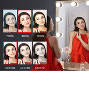 Dimmable Hollywood Style Lighted Vanity Makeup Mirror, LED Vanity Mirror Lights Kit with USB Port for V1171-CB-G6NUSBWUS