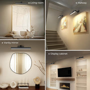 Picture Lights for Wall, Battery Operated Picture Light 16in Gallery Light for Paintings CCT Dimmable V1171-CB-TR-BPL-1-USB-RM-40CM