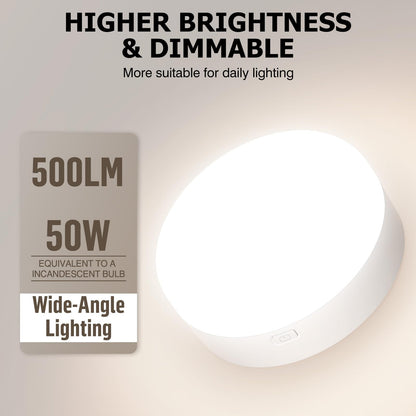 Battery Operated Wall Sconce, 5000mAh Rechargeable Dimmable RGB Wall Sconce Set of 2 with Remote, 3 Color V1171-CB-WL-CU-CCT-USB2