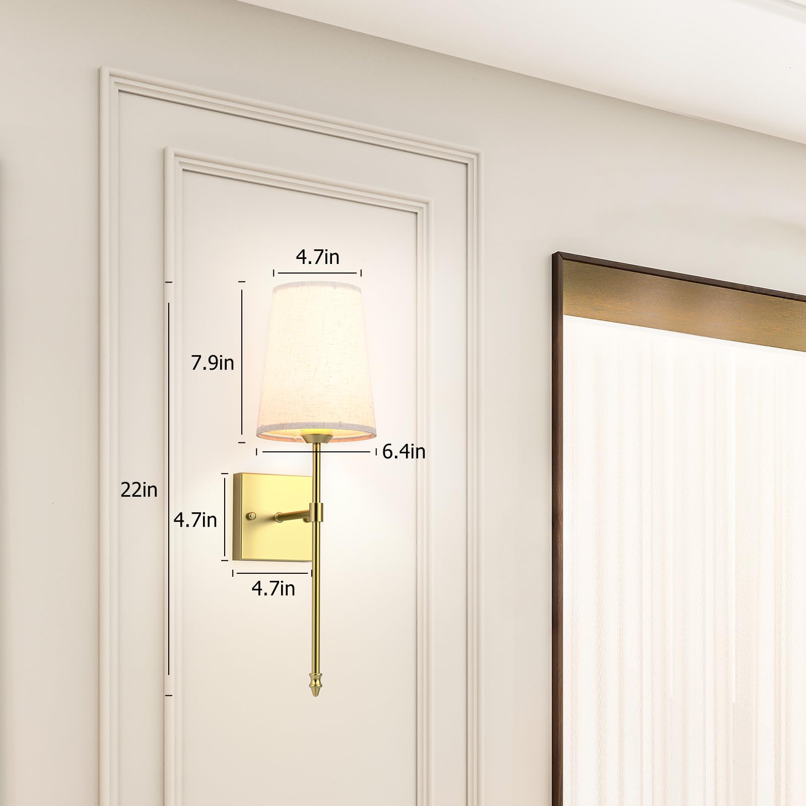 Battery Operated Wall Sconce, 5000mAh Rechargeable Dimmable RGB Wall Sconce Set of 2 with Remote, 3 Color V1171-CB-WL-CU-CCT-USB2
