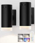 Battery Operated Wall Lights 2 Pack Rechargeable Wall Lights Indoor Touch Dimmable with Remote V1171-CB-WL-DL-RGB-CCT2
