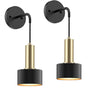 Battery Operated Wall Sconce Set of 2, Dimmable RGB Wall Sconce with Remote Indoor Battery Powered Wall Lamp V1171-CB-WLPD-CU-B-RGB-BO2