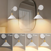 Battery Operated Wall Sconce, Wireless Wall Lights Set of 2, 13 RGB Colors Dimmable Battery Powered Wall Lamp V1171-CB-WLPD-W-RGB-BO2