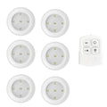 6 LED Light Set with Remote - Cool White for Cabinets & Displays V1171-CC-300000308