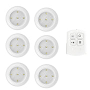 6 LED Light Set with Remote - Cool White for Cabinets & Displays V1171-CC-300000308