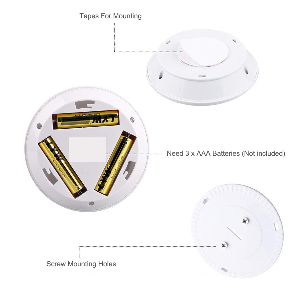 6 LED Light Set with Remote - Cool White for Cabinets & Displays V1171-CC-300000308
