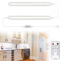 Led Under Cupboard Kitchen Lights, Dimmable Bar Cupboard Lights with Remote Control for Wardrobe,Cupboards, V1171-CC-5VNWBAR30-2-RM