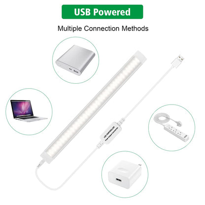 Led Under Cupboard Kitchen Lights, Dimmable Bar Cupboard Lights with Remote Control for Wardrobe,Cupboards, V1171-CC-5VNWBAR30-2-RM