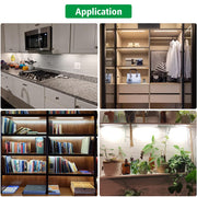 Led Under Cupboard Kitchen Lights, Dimmable Bar Cupboard Lights with Remote Control for Wardrobe,Cupboards, V1171-CC-5VNWBAR30-2-RM