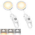 3D Printer LED Lamp Kit 2 Pack,3D Printed DIY Hardware Model Spare Parts 5V USB Powered,Wireless Puck Light V1171-CC-ATCCTPUCKLIGHT-2