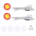 RGB Single LED Kitchen Under Cabinet Puck Light,Color Changing LED Under Cabinet Lights Kit,Aluminum Slim V1171-CC-ATRGBPUCKLIGHT-2