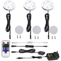 3 Pack Round Display 240V LED Puck Lights,6W Under Cupboard Counter Shelf Lights(Daylight White 6000K) V1171-CC-BDDBFD003