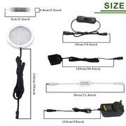 3 Pack Round Display 240V LED Puck Lights,6W Under Cupboard Counter Shelf Lights(Daylight White 6000K) V1171-CC-BDDBFD003