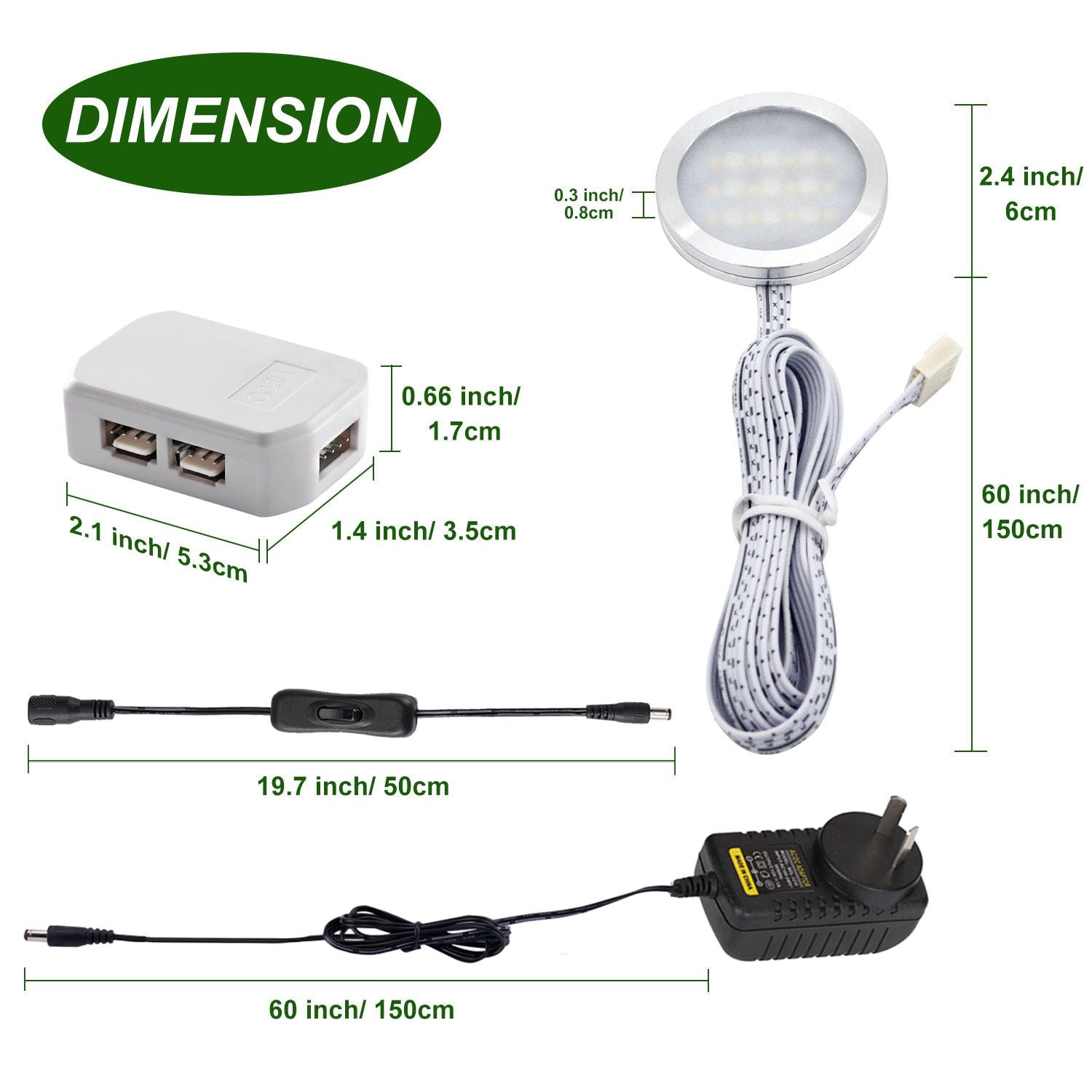 RGBWW RGB + Warm White Color Changing Christmas Xmas Under Cabinet LED Lights Kit IR Remote Puck Lights for V1171-CC-BDNBIA004-AU
