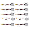 Under Cabinet LED Puck Lights, Slim Aluminum Round Flat LED Lights 2W 12V DC Hardwired 30cm Wire, Warm White V1171-CC-BDOECB002-10