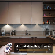 Dimmable LED Under Cabinet Lighting, Counter Showcase Kitchen Lighting Fixtures with 12V Plug in adapter and V1171-CC-BDPBCD004